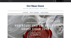 Desktop Screenshot of derblauedunst.com